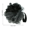 thumbnail image 3 of Unique Bargains 1 Pc Bath Shower Loofah Sponge Body Puffs for Bathroom 5.31"x4.33" Deep Gray Black, 3 of 6