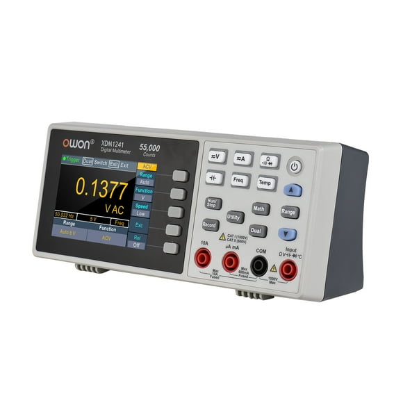 Owon XDM1241 Mini Bureau Numérique Multimètre Rechargeable 55,000 Unités Haute Précision True RMS Unive