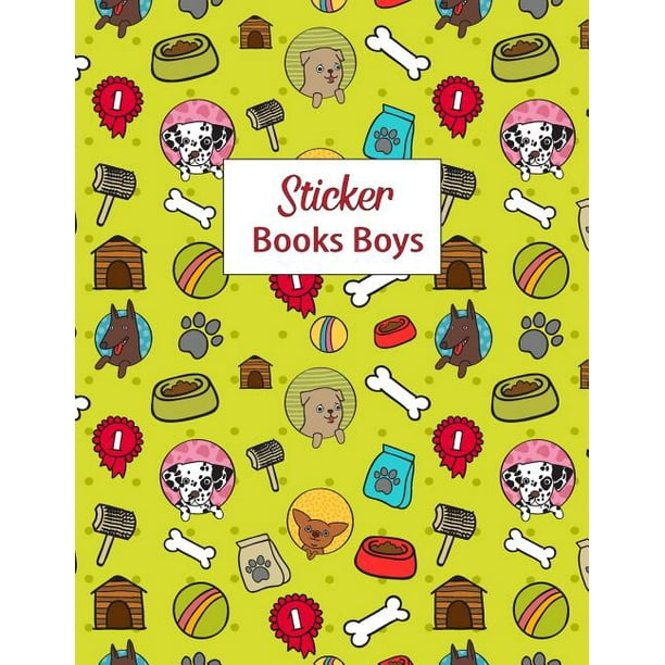 Sticker Books Boys Blank Sticker Book Large Size 8.5x11 100 pages