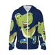 thumbnail image 1 of Fotbe Dino Playing Roller Skate Chaqueta con Protección Solar UPF 50+ para Hombre y Mujer, Camisa con Capucha y Bolsillos-3X-Large, 1 of 7