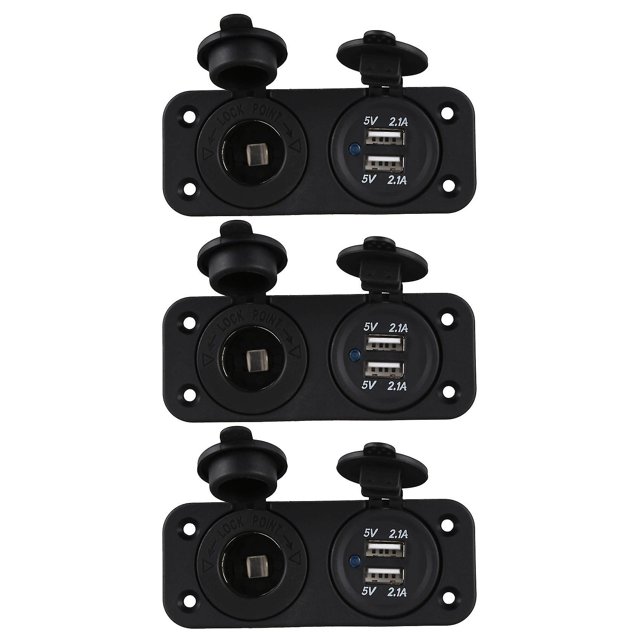 Adaptador de enchufe para encendedor de cigarrillos de 150 W, salida de potencia de 12 V/24 V (150 W)