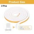 thumbnail image 2 of Uxcell Weather Door Seal Strip Tape, Strong Self Adhesive Foam Tape Gap Filler for Door, Window, 15/32 Inch x 15/32 Inch x 6.5 Feet White 2 Pack, 2 of 6
