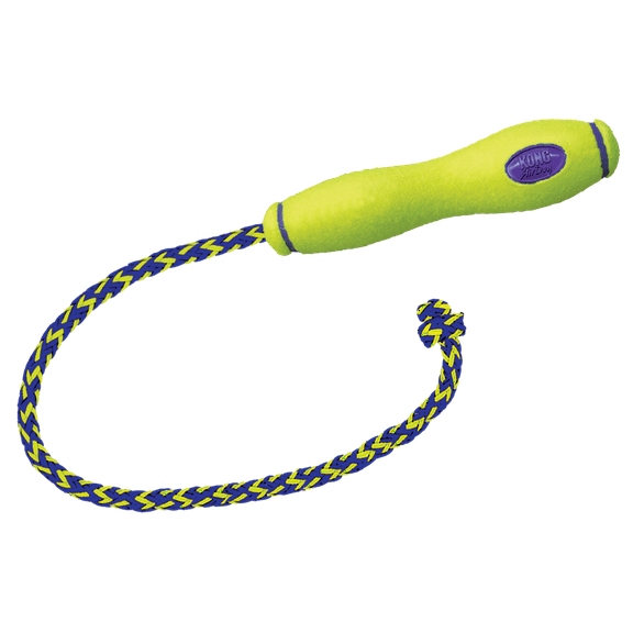KONG® AirDog® Fetch Stick with Rope Squeaker Dog Toy, Medium, for Dogs Between 15-35 lbs