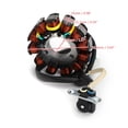 thumbnail image 2 of Stator Magneto Generator For Honda CBF125 CBF 125 2008-2015 Repl 31120-KWF-941, 2 of 10