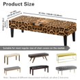 thumbnail image 7 of Whosucclay Leopard Print Dining Bench Cover Removable Bench Slipcover for Living Room, Bedroom, Kitchen Wear Resistant Bench Seat Protector Cover Soft Bench Protectors, 7 of 7