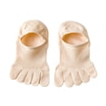 thumbnail image 1 of Calcetines clásicos ligeros Yuyangstore para mujer verano barco suaves sólidos Beige, 1 of 8