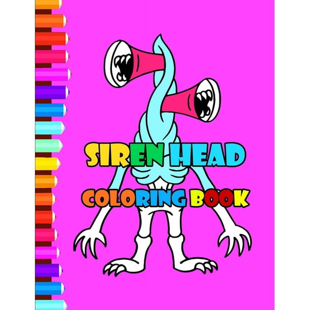 Siren head coloring pages easy