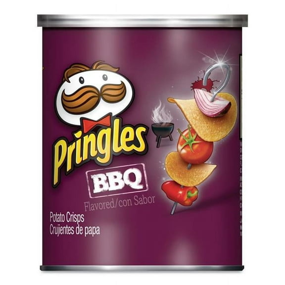Pringles BBQ Potato Chips 1.41 oz Cans 36/Box KEE18539