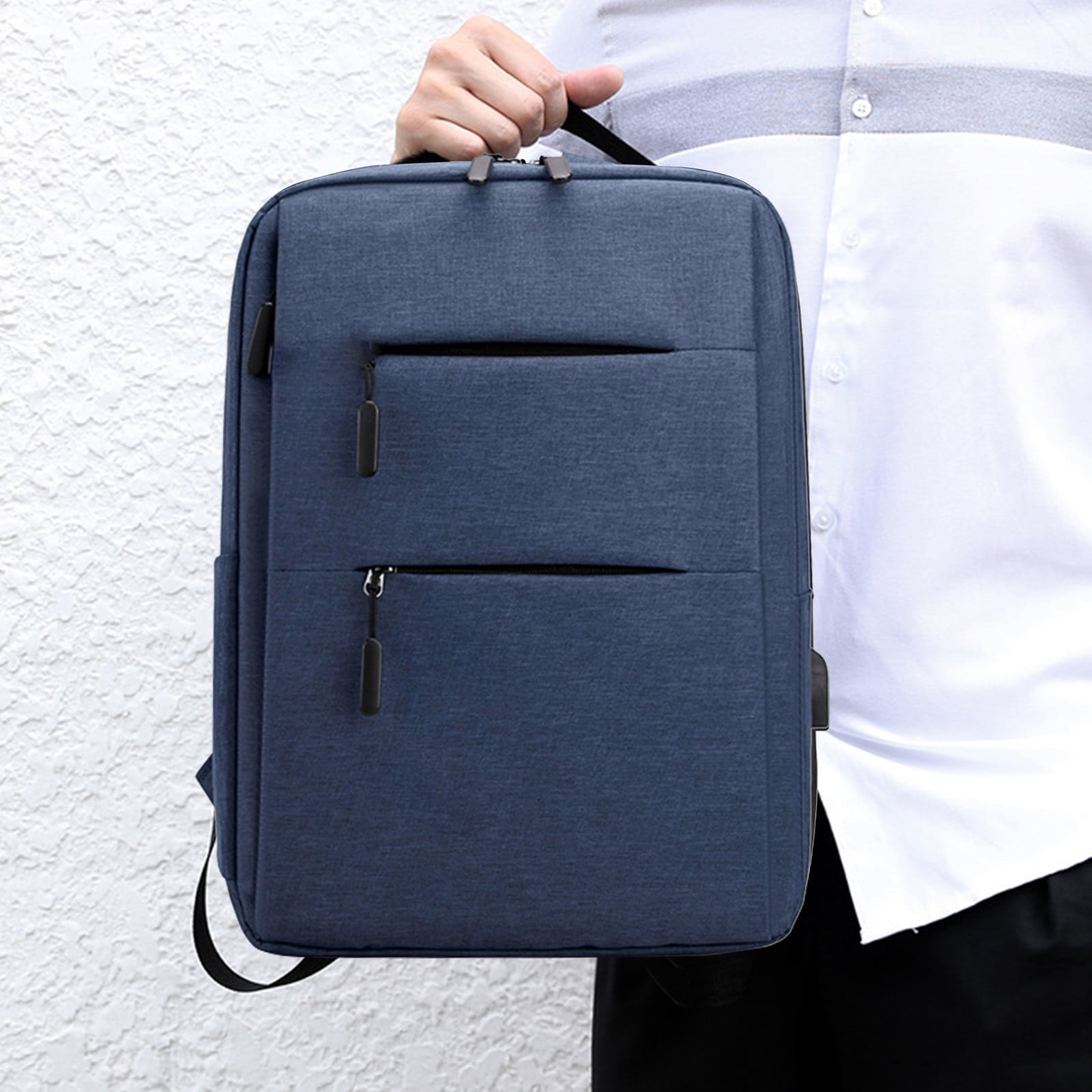 Laptop Backpack 15.6 Inch, Business Slim Laptops Travel With USB Charging Port, College School Computer Bag Gifts For Men And Women