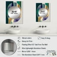 thumbnail image 4 of Designart "Expressive Artistry in Bold Strokes II" Modern Mirror Wall Decor - Modern Green Abstract Hallway Wall Mirror Art - 32" x 24" Inch, 4 of 5