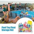 thumbnail image 3 of Swimming Pool Storage Bag, Wind-Proof Pool Float Storage Net, Large Capacity Pools Side Fence Toy Holder, Weather-resistant Swimming Pools Toy Float Storages For Bathroom Backyard Water Park Balls, 3 of 9
