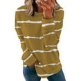 thumbnail image 2 of Patlollav Pntutb Women Long Sleeve Sweatshirts,Ladies Tunic Tops, 2 of 7