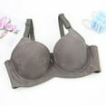 thumbnail image 4 of HVOBTTY Women's Daily Bra, Bras for Women, Women's Solid Color Maternity Sleeping Underwear with Underwear Women Daily Bra Dark Gray, 110D, 4 of 4