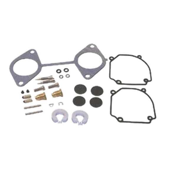 Yamaha Mariner Carburetor Kit Compatible with 1990-1994 C40 CV40 Commercial 40HP 2-Cyl 703cc 2-Stroke Dual Carb Outboard 6E9-W0093-02-00 17068M 6E9-W0093-01-00
