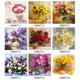 thumbnail image 5 of Diy 5d pintura diamante manojo naranja flores rhinestone bordado taladro completo joya imágenes arte Abanopi Amarillo, 5 of 7