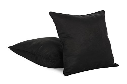 26 X 26 Faux Suede Decorative Euro Pillow Cover//Pillow Case Set of 2 White