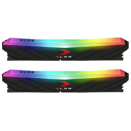 PNY - XLR8 2-Pack 32GB 3200 DDR4 Desktop Memory Kit with RGB Lighting