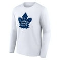 thumbnail image 2 of Men's White Toronto Maple Leafs Primary Logo Team Long Sleeve T-Shirt, 2 of 3