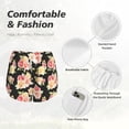 thumbnail image 6 of Lsque Rose Flowers Printed Women's Running Shorts with Liner Pockets,Elastic Quick Dry Workout Athletic Gym Yoga Shorts,Womens High Waist Shorts-X-Large, 6 of 9