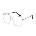 thumbnail image 3 of Oversized Square Reading Glasses, Ultra Light Metal Frame Readers, Comfort Eyeglasses for Men Women Daily Use, 3 of 5