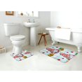 thumbnail image 4 of Yiaed Funny Christmas Gnome Print Bathroom Mat Set 2 Pieces Mat Anti-Skid Pad Ultra Soft and Absorbent Bathroom Bath Mat Contour Bath Rugs for Toilet Base, 4 of 6