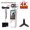 White 5-piece set, 32GB, variant on 1080P HD Action Camera with 32GB Card & Tripod, Image Stabilization Video Log 180° Flip 2000mAh Battery
