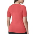 thumbnail image 2 of Mondetta Women's Short Sleeve Fitted Active Seamless T-Shirt (US, Alpha, Large, Regular, Regular, Raspberry (Pink)), 2 of 4