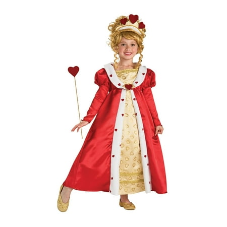 Girls Red Heart Princess Child Costume