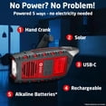 thumbnail image 4 of Eton Odyssey Radio de emergencia con manivela, radio meteorológica NOAA, radio de onda corta AM/FM, linterna, cargador de teléfono, cargador solar, altavoz Bluetooth, radio de la Cruz Roja Americana c, 4 of 5