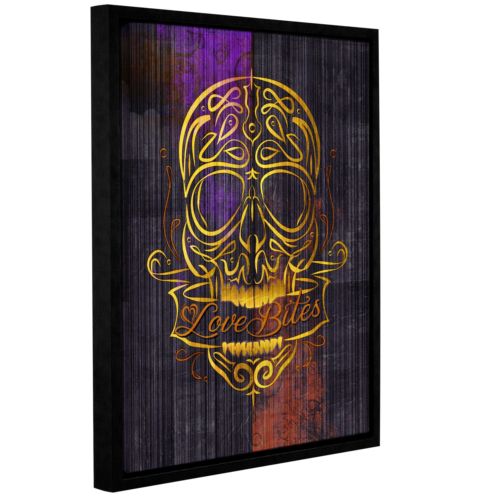 ArtWall Greg Simanson "Love Bites" Gallery-Wrapped Floater-Framed Canvas