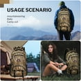 thumbnail image 3 of Camo Backpack for Men Women Lightweight Large Capacity Travel Backpack Work Hiking Outdoor Daypack Stylish Book Bag, 40L, Deep Khaki, BP8023, 3 of 7
