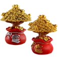 thumbnail image 1 of 2x Árbol del dinero Feng Shui Adornos de Árbol de para el Zulema Estatua del árbol de la suerte, 1 of 8