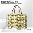 thumbnail image 3 of Large Capacity Tote Bag,White Sunflower Pattern Handbag Fashion Luxury Tote Bag,15.7"x13"x 5.1" Inches,Laptop Compatible, 3 of 6