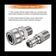 thumbnail image 3 of 8 Piezas NPT 3/8 Pulgadas de Acero Inoxidable Macho Hembra Kit de Conector RáPido Adaptadores de Lavadora a PresióN (Rosca Interna y Externa), 3 of 6