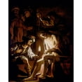 thumbnail image 2 of van Honthorst, Gerrit 26x32 White Modern Wood Framed Museum Art Print Titled - Christ Crowned with Thorns, 2 of 4