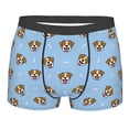 thumbnail image 4 of Goofa Terrier Printed Men's Boxer Briefs Underwear, Moisture-Wicking Underwear, Trunk,Soft and Breathable Cotton Underwear-Small, 4 of 9