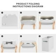 thumbnail image 3 of shiyou-File Organizer for Hanging Folders Letter Size, Cardboard File Storage Box with Handle, File Box, Folder Organizer for Office, Home or School, 2 Packs, Grey (No Folders), 3 of 4