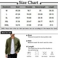 thumbnail image 3 of Huresd Mens Genuine Suede Bomber Jacket Leather Casual Varsity Vintage Smart Casual Light Blue M, 3 of 5