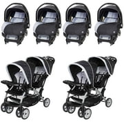 Baby Trend Infant Car Seat (4 Pack) & Sit N Stand Double Stroller (2 Pack)