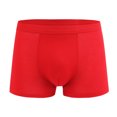 thumbnail image 4 of ZQUUVOU Plus Size Men's Boxer Briefs Underwear High Elasticity Underwear 2 Pack (Red,XXXXL), 4 of 4