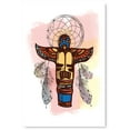 thumbnail image 1 of Awkward Styles Dreamcatcher Poster Wall Art Feather Bird Totem Home Office Decor Colorful Pattern, 1 of 3