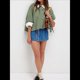 thumbnail image 4 of Suéter Corto con Botones Y2K para Mujer, Cárdigan de Color Liso con Cuello Redondo y Mangas , Top de Punto, Ropa de Calle. Verde XL, 4 of 8