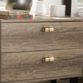 thumbnail image 5 of Goo-Ki 2.5''(64 MM) Hole Centers Champagne Bronze Cabinet Handles, Luxury Zinc Alloy Cabinet Cup Pulls for Dresser,Drawer,and Cupboard, 6 Pack, 5 of 7