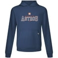 thumbnail image 2 of Men's Levelwear Navy Houston Astros Relay Journey Pullover Hoodie, 2 of 3