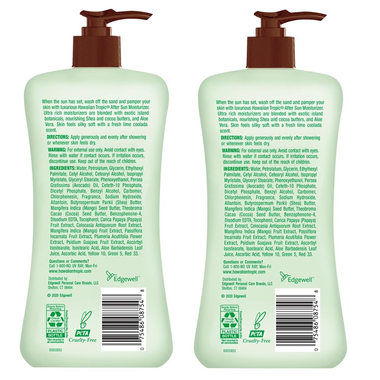 Hawaiian Tropic Lime Coolada Body Lotion, Hydrating Daily