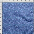 thumbnail image 4 of oneOone Polyester Spandex Medium Blue Fabric Floral Sewing Material Print Fabric By The Yard 56 Inch Wide, 4 of 4