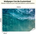 thumbnail image 3 of Peel and Stick Wallpaper Waterproof Underwater abstract wave sunlight water sparkling reflections Wall Mural Decor Self Adhesive and Removable 100in x 144in, 3 of 8