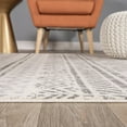 thumbnail image 3 of World Rug Gallery Geometric Distressed Bohemian Indoor Area Rug - Gray 2'7"x12', 3 of 8