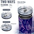 thumbnail image 3 of Owl Insulated Tumbler Cute Animal Pattern Vacuum Double Wall Stainless Steel Tumbler with Lid 3D Novel Coffee Cup Traval Mug Gift for Owl Lover, Daughter, Mom (20oz Owl Tumbler), 3 of 6