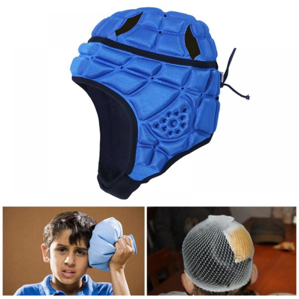 surlim Soft Helmet Flag Football Rugby Helmet Scrum Cap Soft Shell Helmet Soccer Headgear Special Needs Head Protection for Youth Adults 